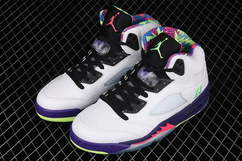 All categories Air Jordan Jordan series basketball shoes Air Jordan 5 Air Jordan 5 White Bel-Air AJ5 Joe 5 Fresh Prince 2020 version College Purple DB3335-100